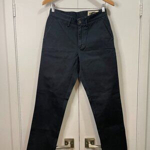 Monocle Navy Blue Cotton Pants